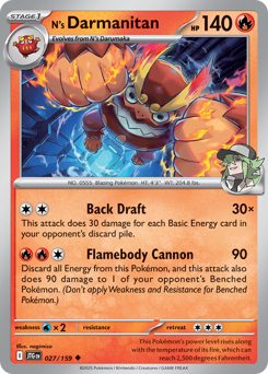 Darmanitan di N 027/190 NM (ITA)