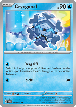 Cryogonal 027/172 Poké Ball NM (ITA)