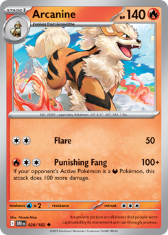 Arcanine 028/244 Reverse NM (ITA)