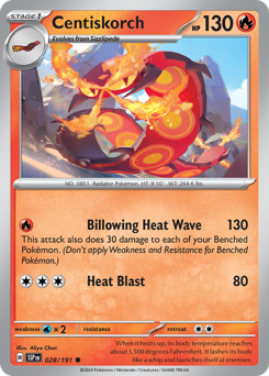Centiskorch 028/252 Reverse NM (ITA)