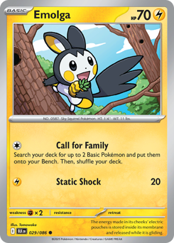 Emolga 029/172 Master Ball NM (ITA)