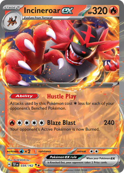 Incineroar-ex 034/218 Reverse NM (ITA)