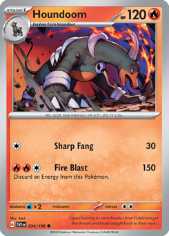 Houndoom 034/198 Reverse NM (ITA)