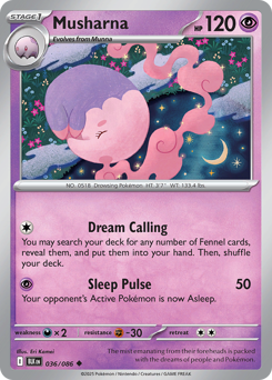 Musharna 036/172 Master Ball NM (ITA)