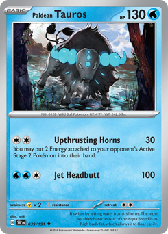 Tauros di Paldea 039/252 Reverse NM (ITA)