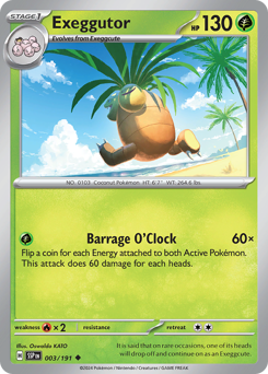 Exeggutor 003/252 Reverse NM (ITA)