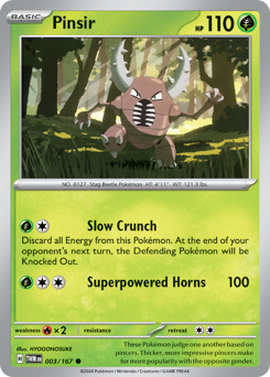 Pinsir 003/226 Reverse NM (ITA)