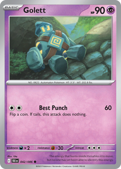 Golett 042/172 Master Ball NM (ITA)