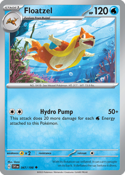Floatzel 047/198 Reverse NM (ITA)