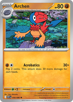 Archen 050/173 Poké Ball NM (ITA)