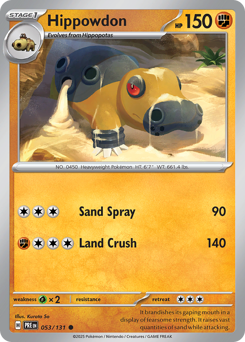 Hippowdon 053/180 Master Ball NM (ITA)