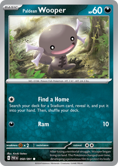 Wooper di Paldea 058/245 Reverse NM (ITA)
