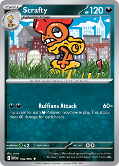 Scrafty 058/173 Master Ball NM (ITA)