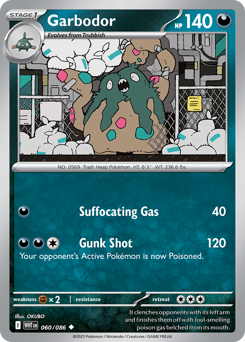 Garbodor 060/173 Master Ball NM (ITA)