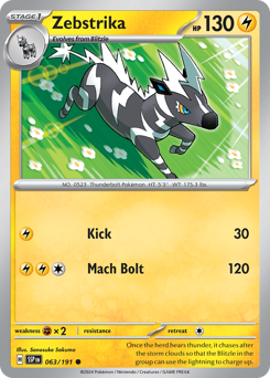 Zebstrika 063/252 Reverse NM (ITA)
