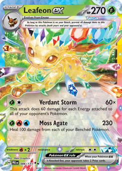 Leafeon-ex 006/180 Master Ball NM (ITA)