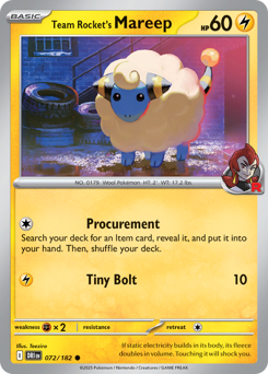 Mareep del Team Rocket 072/244 Reverse NM (ITA)