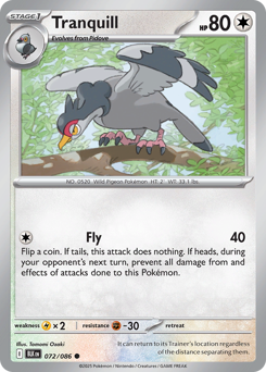 Tranquill 072/172 Poké Ball NM (ITA)