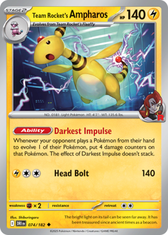Ampharos del Team Rocket 074/244 Reverse NM (ITA)
