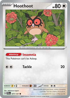 Hoothoot 077/180 NM (ITA)