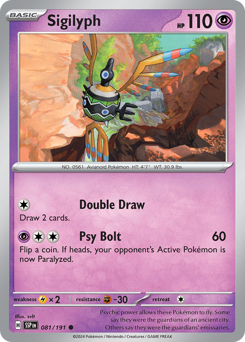 Sigilyph 081/252 Reverse NM (ITA)