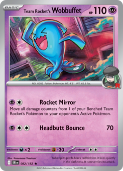 Wobbuffet del Team Rocket 082/244 Reverse NM (ITA)