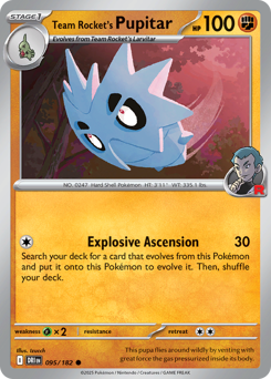 Pupitar del Team Rocket 095/244 Reverse NM (ITA)