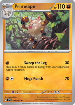 Primeape 099/252 Reverse NM (ITA)