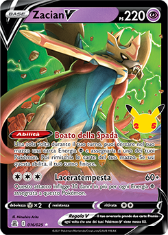 Zacian-V 016/25 NM (ITA)