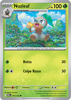 Nuzleaf 014/188 Reverse NM (ITA)