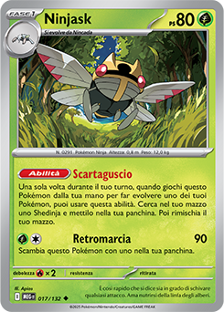 Ninjask 017/188 Reverse NM (ITA)