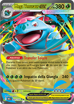 Mega Venusaur-ex 003/188 Reverse NM (ITA)