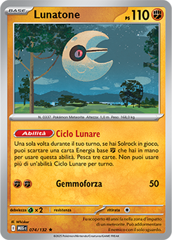 Lunatone 074/188 Reverse NM (ITA)
