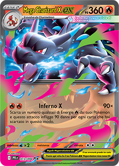 Mega Charizard X-ex 013/130 Reverse NM (ITA)