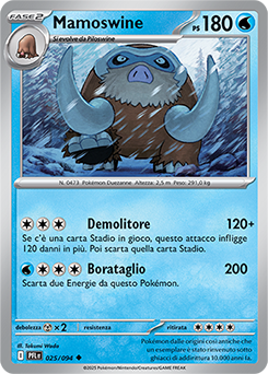 Mamoswine 025/130 Reverse NM (ITA)