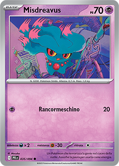 Misdreavus 035/130 Reverse NM (ITA)