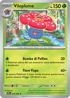 Vileplume 003/130 Reverse NM (ITA)