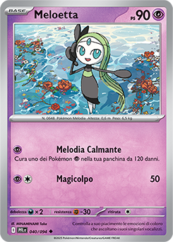 Meloetta 040/130 Reverse NM (ITA)