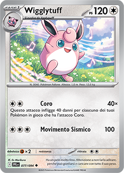 Wigglytuff 077/130 Reverse NM (ITA)
