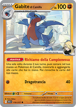 Gabite di Camilla 110/295 Reverse Energy Pattern NM (ITA)