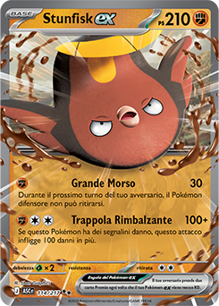 Stunfisk-ex 114/295 Reverse Energy Pattern NM (ITA)