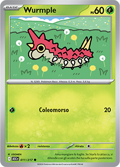 Wurmple 011/295 Reverse Ball Pattern NM (ITA)