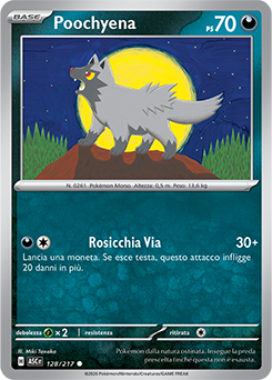 Poochyena 128/295 Reverse Ball Pattern NM (ITA)