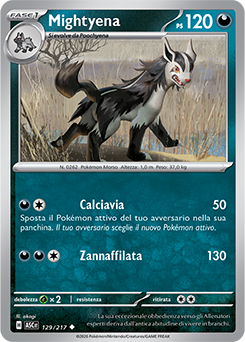 Mightyena 129/295 Reverse Energy Pattern NM (ITA)