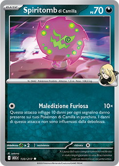 Spiritomb di Camilla 133/295 Reverse Ball Pattern NM (ITA)