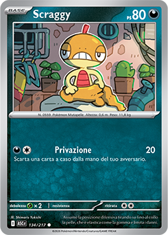 Scraggy 134/295 Reverse Energy Pattern NM (ITA)