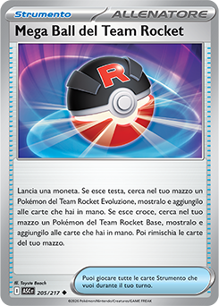 Mega Ball del Team Rocket 205/295 Reverse Energy Pattern NM (ITA)