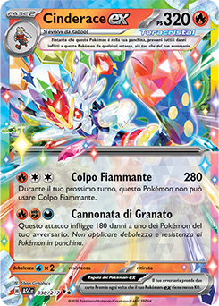 Cinderace-ex 038/295 NM (ITA)