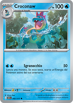 Croconaw 042/295 Reverse Energy Pattern NM (ITA)