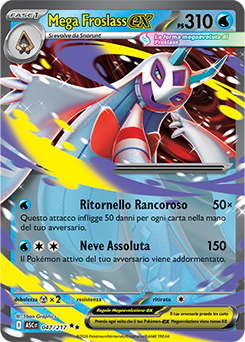 Mega Froslass-ex 047/295 Reverse Ball Pattern NM (ITA)
